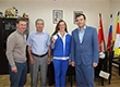 Глава городского округа поздравил Валерию Коблову с олимпийской медалью